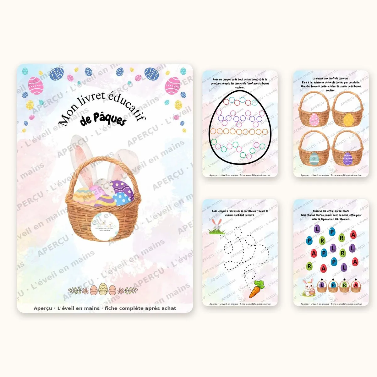 Box Pâques — 5 activités + livret