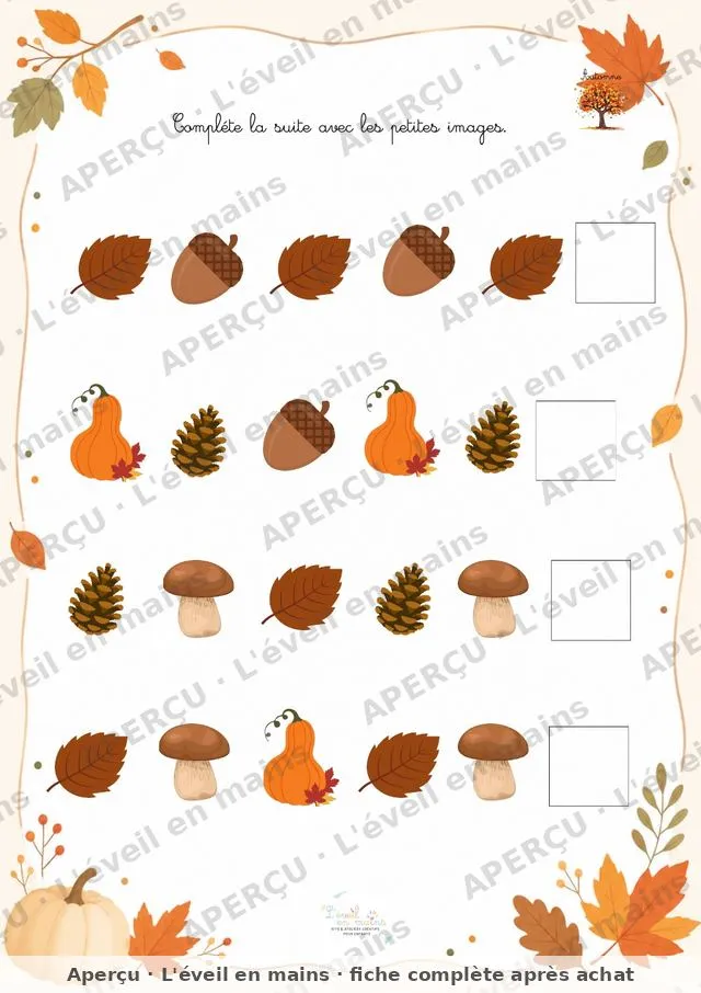 Les suites d'automne