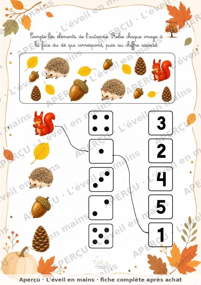 Le dé de l'automne