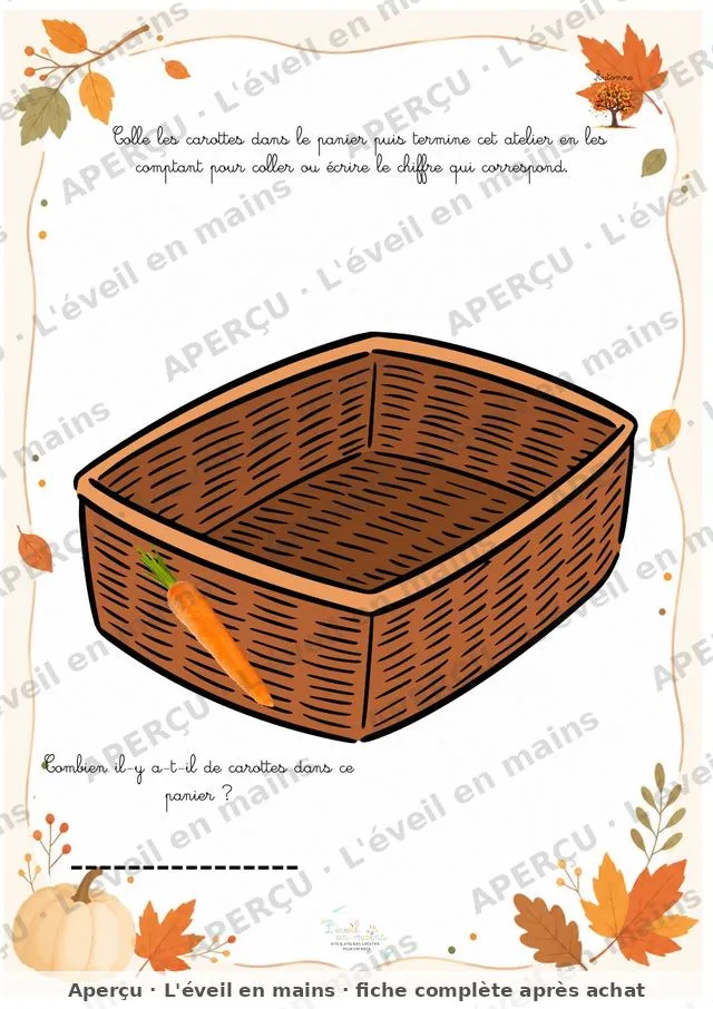 Les paniers de légumes