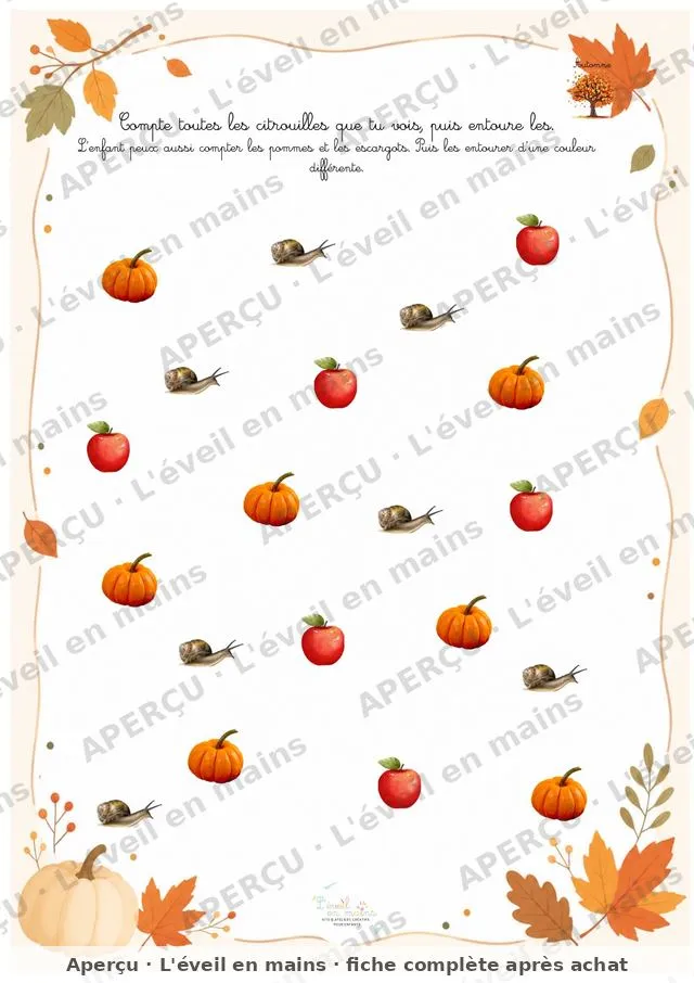 Compte les citrouilles