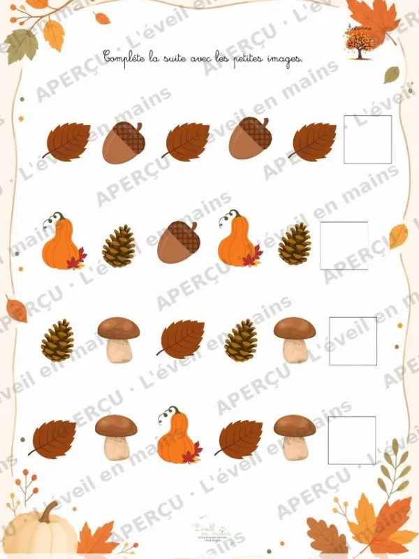 Les suites d'automne