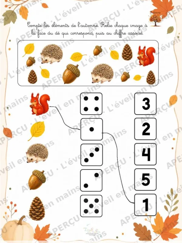 Le dé de l'automne
