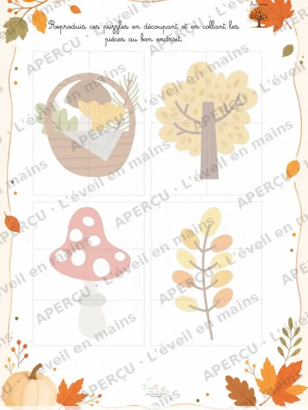 Les puzzles d'automne