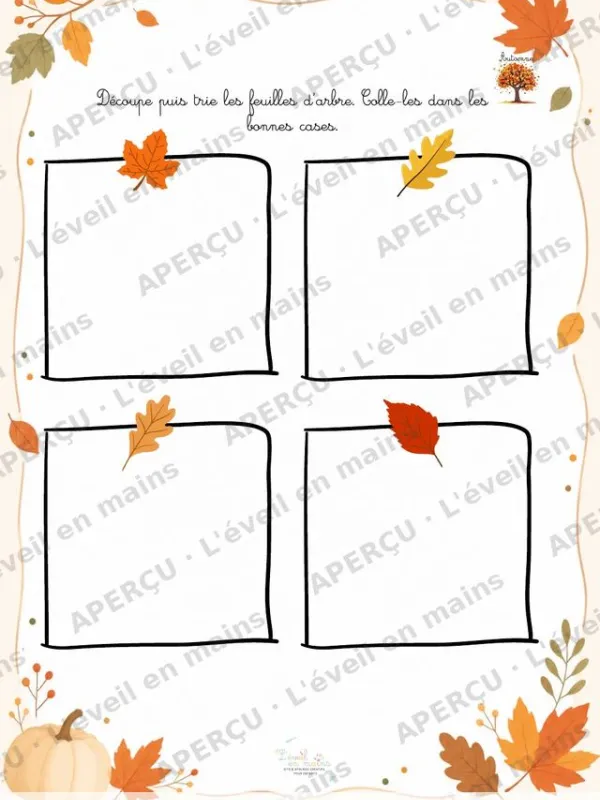 Trie les feuilles