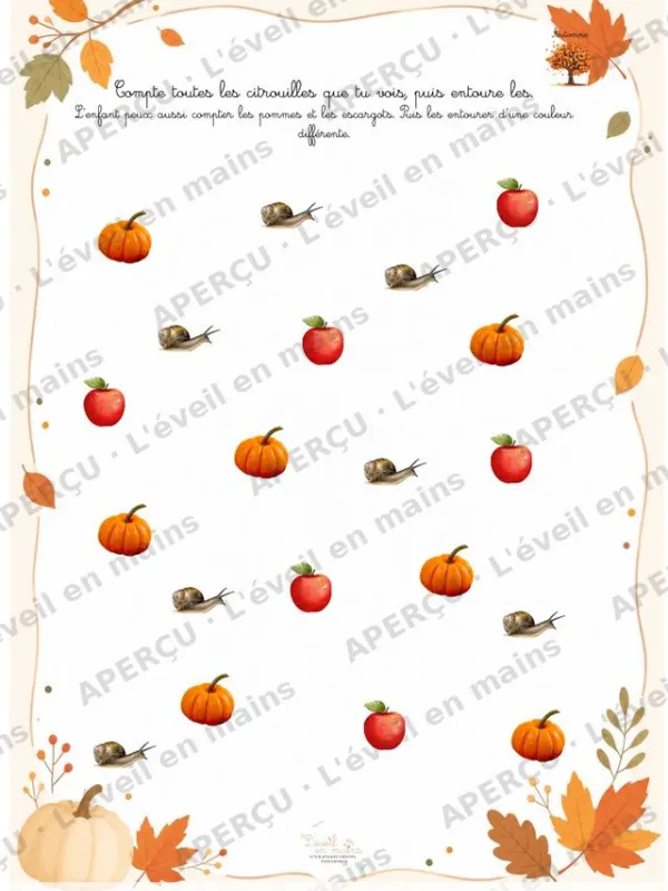 Compte les citrouilles