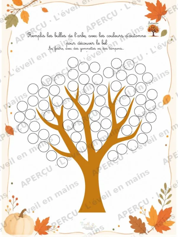 L'arbre aux bulles d'automne